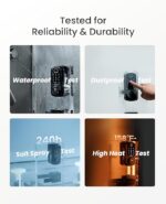 DESLOC B200 Fingerprint Smart Lock with 2 Lever Handles, Keyless Entry Front Door Lock Set, Electronic Keypad Deadbolt, App Control, Auto Lock, Long Battery Life, Secure Home Access - Image 5