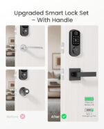 DESLOC B200 Fingerprint Smart Lock with 2 Lever Handles, Keyless Entry Front Door Lock Set, Electronic Keypad Deadbolt, App Control, Auto Lock, Long Battery Life, Secure Home Access - Image 3