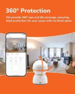 Sensforge 2.5K Indoor Pan-Tilt Dome Security Camera, AI Human & Pet Detection, 360° Coverage, Two-Way Audio, Dual-Band Wi-Fi (2.4G/5G), 64GB SD Card Included - Image 5