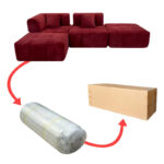 2026 modern wholesale compression living room sofa furniture vacuum small package linen fabric velvet couch sofa set - Image 2