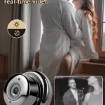 A901 360° Panoramic Wireless Home Security Camera – [Upgraded ultra-invisible] No-plug camera